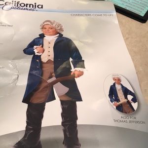 Child’s George Washington costume and wig